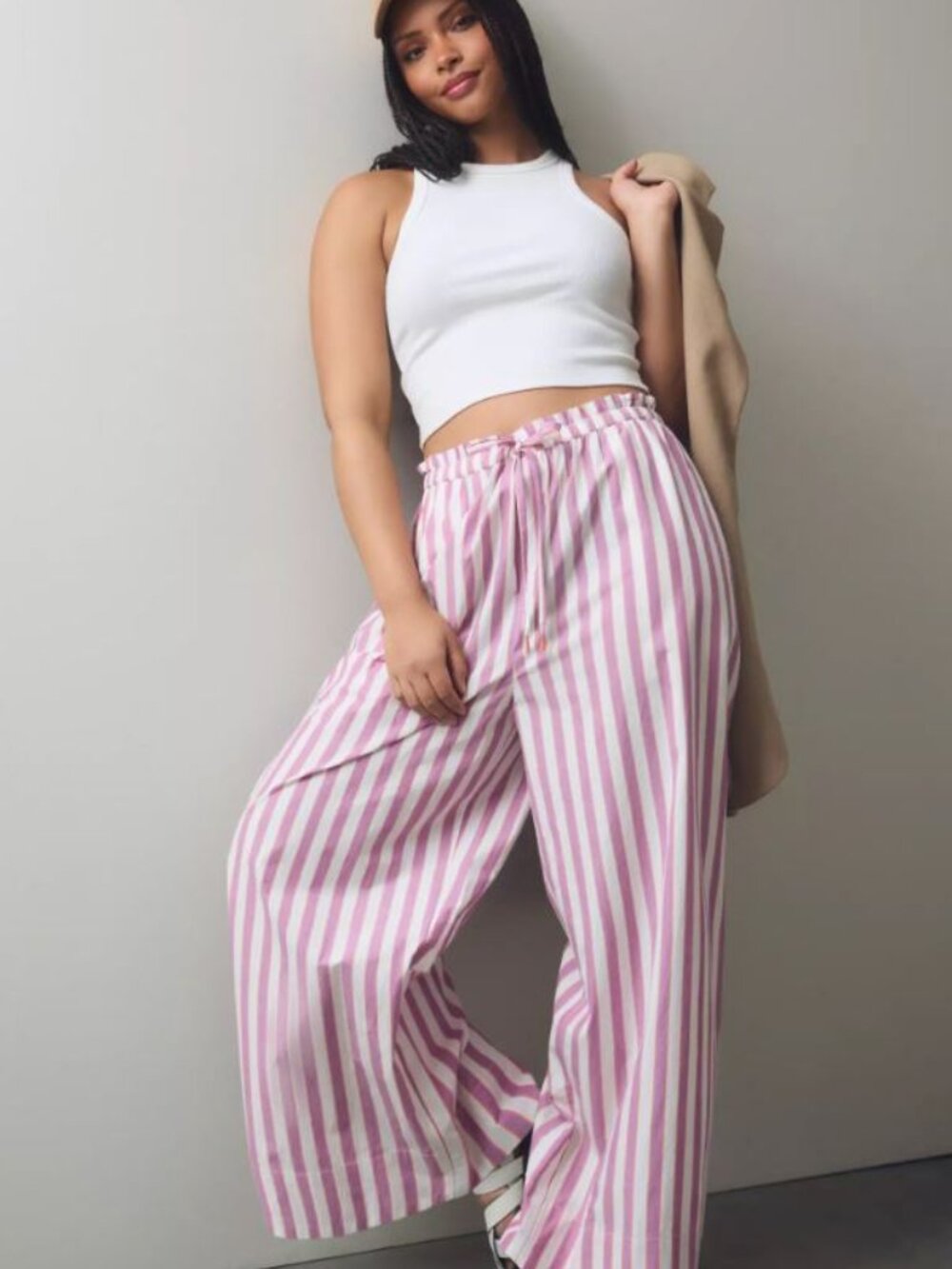 Anthropologie | Paperbag Pajama Pants | 100% Cotton, Large